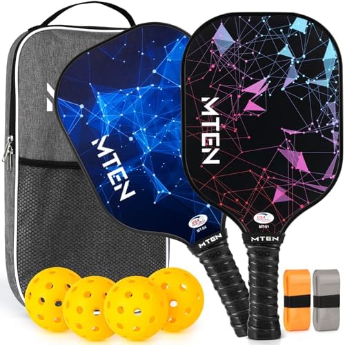 USAPA Approved Fiberglass Surface Pickleball Set for Men and Women Global Recycled Standard