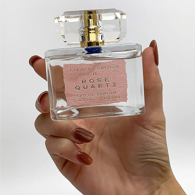 Tru Fragrance Element Edition Rose Quartz Women's Perfume |4 Fl oz Calm Relaxing Fragrance Spray - Pear Pink Freesia Whi