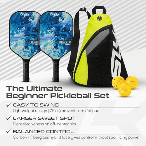Thermoformed Carbon Fiber Pickleball Paddles for Unmatched Control | Selkirk Sport SLK Helix Pro Pickleball Paddle | Se