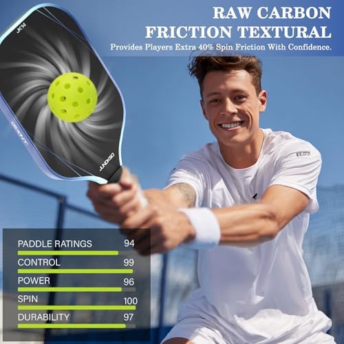 USAPA Compliant Graphite Carbon Fiber Pickleball Paddle Set Blue - Men's & Women's Outdoor Game Gift Set USAPA Complia