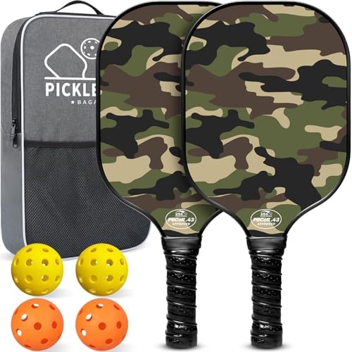 BAGAIL USAPA Approved Pickleball Paddles Set for Traction and Stability | Lightweight BAGAIL Pickleball Rackets with 4