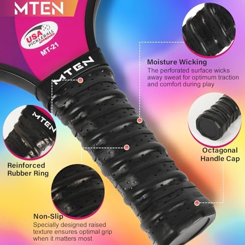 USAPA Approved Fiberglass Surface Pickleball Set for Men and Women Global Recycled Standard