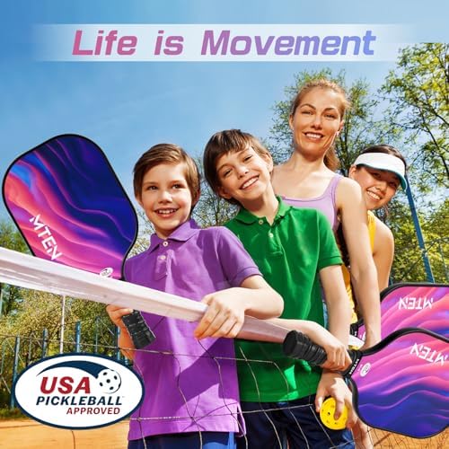 USAPA Approved Fiberglass Surface Pickleball Set for Men and Women Global Recycled Standard