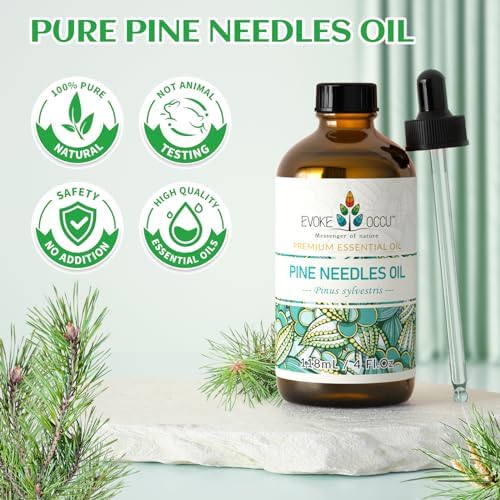 Evoke Occu Pine Needle Essential Oil and Chamomile Essential Oil for Relaxed Mind and Soothing Skin - 4 Fl Oz | Evoke O