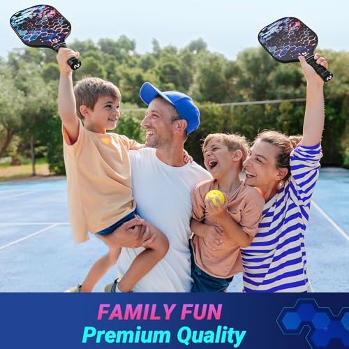 USAPA Approved Lightweight Pickleball Rackets for Casual Players | Durable Fiberglass Surface Picks with Polypropylene