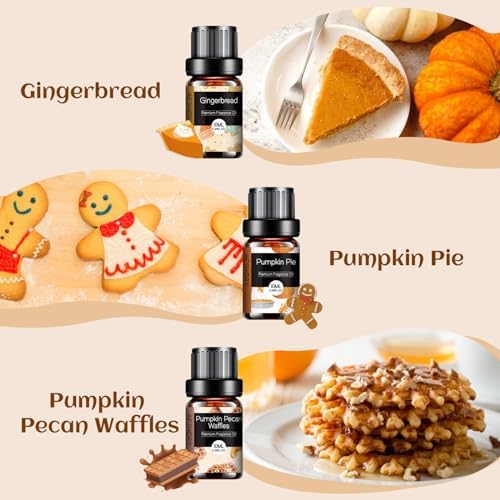 Woody Essential Oils Set for Candle Making & Diffuser - 6x10ML Teakwood, Sandalwood, Cedarwood, Cypress, Forest Pine, F