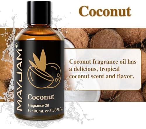 MAYJAM Sandalwood Essential Oil - Pure Fragrance Oil for Diffuser and Soap Candle Making, Ideal for Home and Office, 10