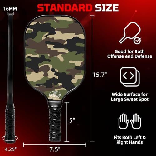 BAGAIL USAPA Approved Pickleball Paddles Set for Traction and Stability | Lightweight BAGAIL Pickleball Rackets with 4