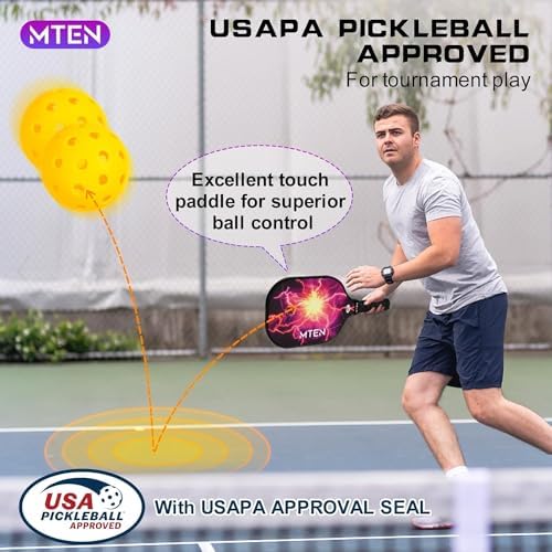 USAPA Approved Fiberglass Surface Pickleball Set for Men and Women Global Recycled Standard
