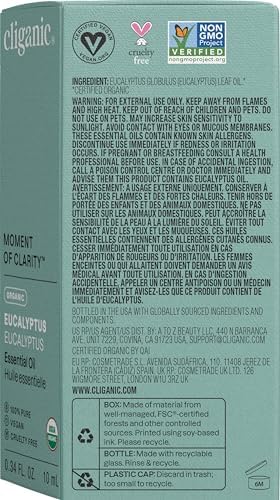 Cliganic Organic Frankincense Essential Oil - Boswellia Serrata, 100% Pure Natural Undiluted, for Stress Relief and Rela