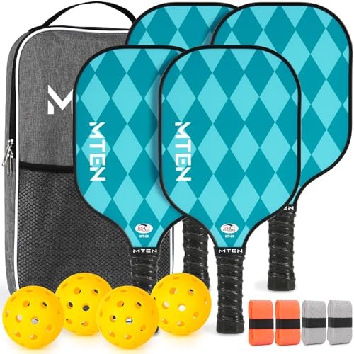 USAPA Approved Fiberglass Surface Pickleball Set for Men and Women Global Recycled Standard