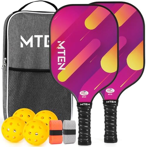 USAPA Approved Fiberglass Surface Pickleball Set for Men and Women Global Recycled Standard