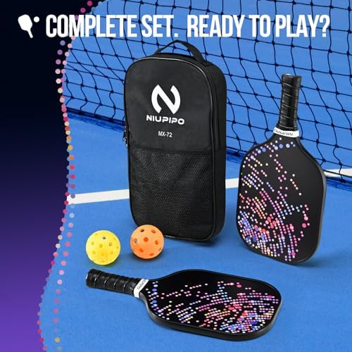 USAPA Approved Lightweight Pickleball Rackets for Casual Players | Durable Fiberglass Surface Picks with Polypropylene