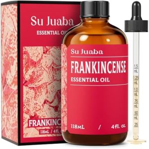 100% Pure Frankincense Essential Oil for Skin and Diffuser - SU JUABA 4 Fl Oz | SU JUABA Frankincense Essential Oil - P