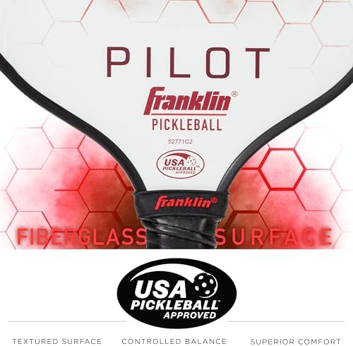 Franklin Sports Pilot Polypropylene Core Pickleball Paddle for Adults | Official USA Pickleball Paddle by Franklin Spor