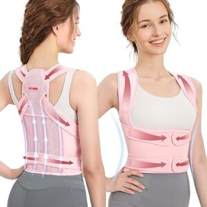 Posture Corrector Back Brace for Women - Scoliosis, Hunchback, Upper & Lower Back Pain Relief - Adjustable Support, Sizi