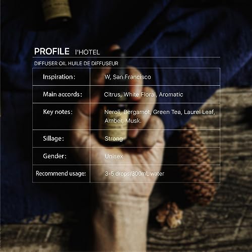 Santal Diffuser Oil Amber Coco Vanilla Cedar Sandalwood Musk for Home Fragrance Projects(.33 oz/10 ml) Santal Diffuser