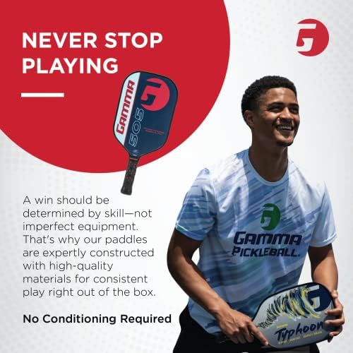 GAMMA Pickleball Paddles for Men & Women - Additional Power & Control, Honeycomb Grip, USAAPA Approved | GAMMA USA Made