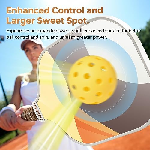 USAPA Approved Lightweight Pickleball Rackets for Casual Players | Durable Fiberglass Surface Picks with Polypropylene