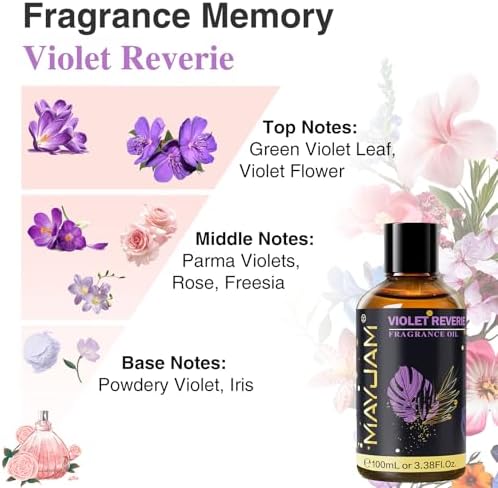 MAYJAM Sandalwood Essential Oil - Pure Fragrance Oil for Diffuser and Soap Candle Making, Ideal for Home and Office, 10