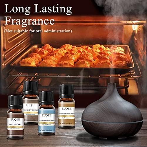 EUQEE Woody Essential Oils Set for Aromatherapy - Pure & Natural Oils - Eucalyptus, Cedarwood, Sandalwood, Frankincense,