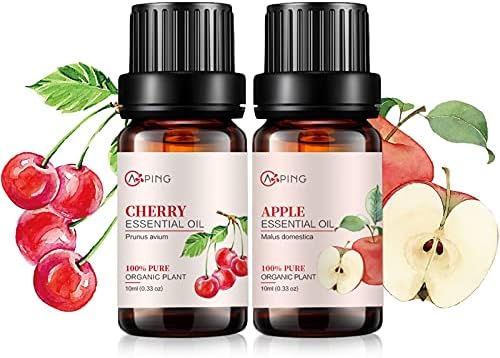 Sandalwood & Clary Sage Essential Oils for Aroma and Spa - 100% Pure Organic Natural Plant Oils, 2x10ML Sandalwood & C