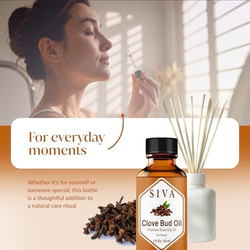 Siva Rosemary Essential Oil - 100% Natural Rosemary Oil – for Skin Care, Hair Care, Aromatherapy - 4 Fl Oz with Dropper