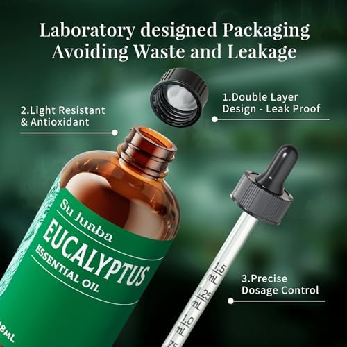 Sujuaba Sandalwood Oil for Diffuser and Skincare 4 Fl Oz - 100% Natural Aromatherapy Oil - Perfect for Relaxation and DI