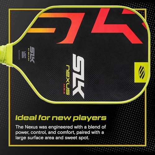 SLK Latitude & Nexus Pickleball Paddles: Graphite Face with SpinFlex Surface for Control and Power | REV-Core+ / SX4 Pol