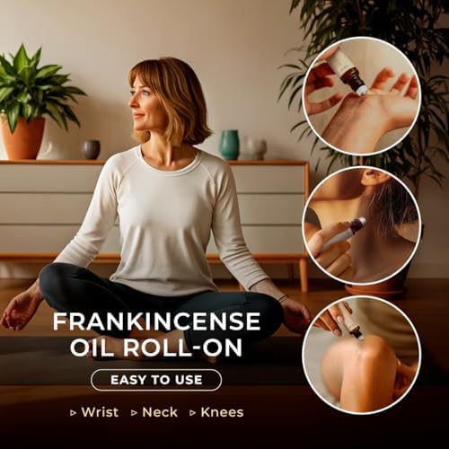 Gya Labs Frankincense & Somali Myrrh Essential Oil Roll On - Convenience - Camping Enthusiasts - Aromatherapy Relief, Cl