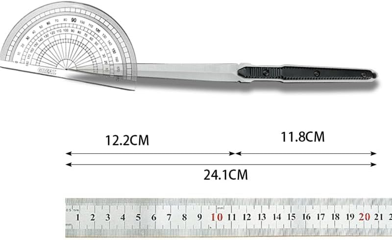 9.5in Tactical Fixed Blade Knife with Kydex Sheath, 8Cr13Mov Steel Blade, Aluminum Handle, Best Gifts for Men (Silver)