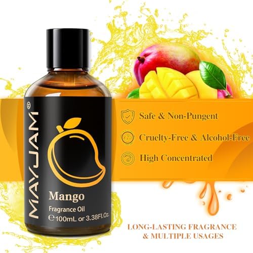 MAYJAM Sandalwood Essential Oil - Pure Fragrance Oil for Diffuser and Soap Candle Making, Ideal for Home and Office, 10