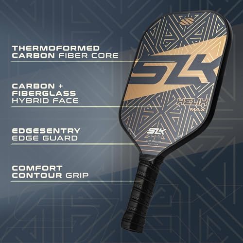 Thermoformed Carbon Fiber Pickleball Paddles for Unmatched Control | Selkirk Sport SLK Helix Pro Pickleball Paddle | Se