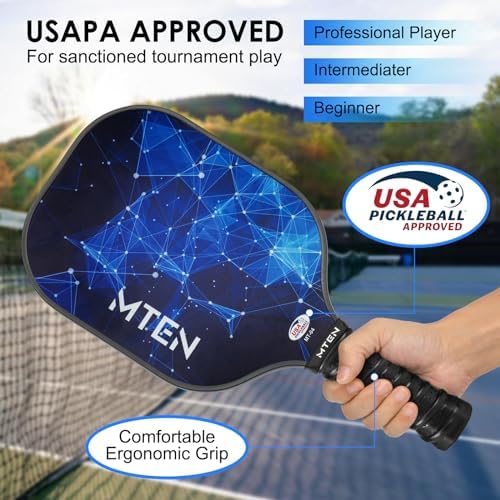 USAPA Approved Fiberglass Surface Pickleball Set for Men and Women Global Recycled Standard