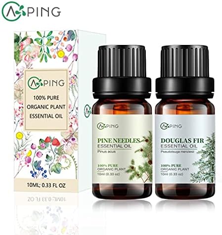 Sandalwood & Clary Sage Essential Oils for Aroma and Spa - 100% Pure Organic Natural Plant Oils, 2x10ML Sandalwood & C