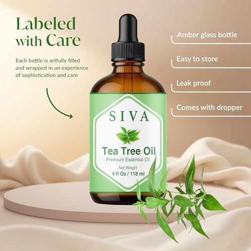 Siva Rosemary Essential Oil - 100% Natural Rosemary Oil – for Skin Care, Hair Care, Aromatherapy - 4 Fl Oz with Dropper