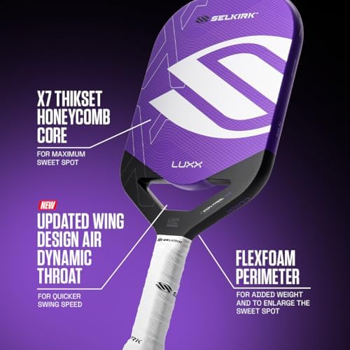 Selkirk Sport LUXX Control Pickleball Paddle - Carbon Fiber Paddles for Unmatched Control and Added Power | Selkirk Spo