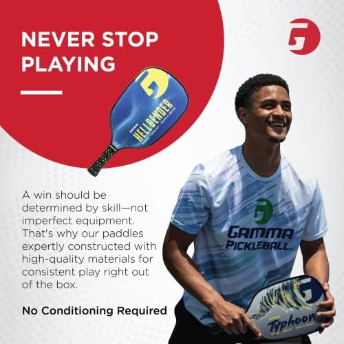 GAMMA Pickleball Paddles for Men & Women - Additional Power & Control, Honeycomb Grip, USAAPA Approved | GAMMA USA Made