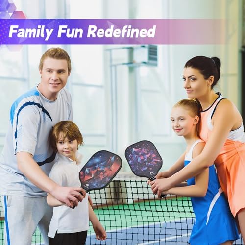 USAPA Approved Lightweight Pickleball Rackets for Casual Players | Durable Fiberglass Surface Picks with Polypropylene