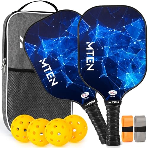 USAPA Approved Fiberglass Surface Pickleball Set for Men and Women Global Recycled Standard