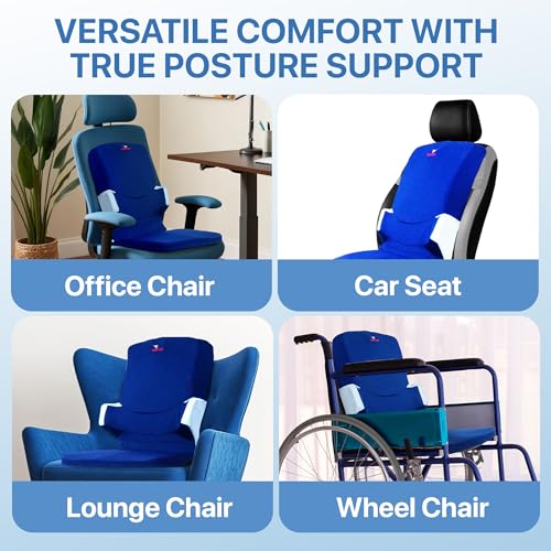 The Posturator - Posture Corrector with Pelvis-Stabilizer, Spine-Guide, Memory Foam - Corrects and Maintains Posture, Im