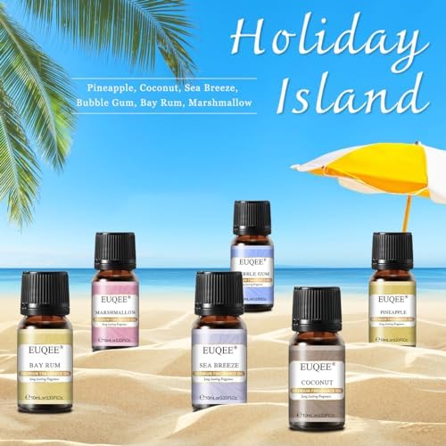 EUQEE Woody Essential Oils Set for Aromatherapy - Pure & Natural Oils - Eucalyptus, Cedarwood, Sandalwood, Frankincense,