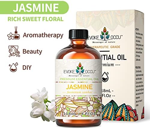 Evoke Occu Rose Essential Oil Jasmine Oil Ginger Essential Oil for Face and Body Skin Care | Evoke Occu Rose Essentia