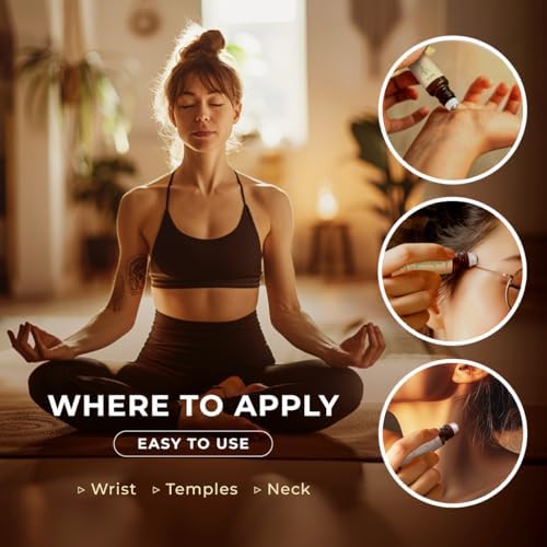 Gya Labs Frankincense & Somali Myrrh Essential Oil Roll On - Convenience - Camping Enthusiasts - Aromatherapy Relief, Cl