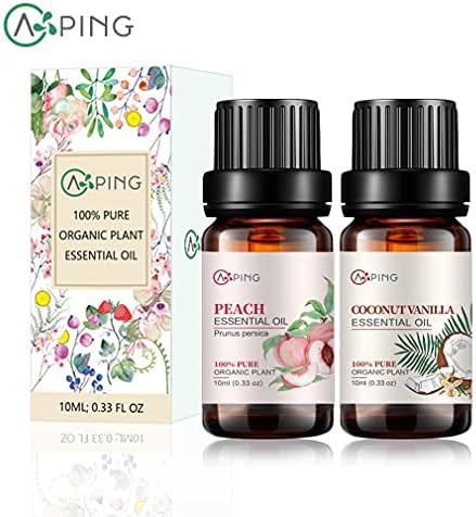 Sandalwood & Clary Sage Essential Oils for Aroma and Spa - 100% Pure Organic Natural Plant Oils, 2x10ML Sandalwood & C