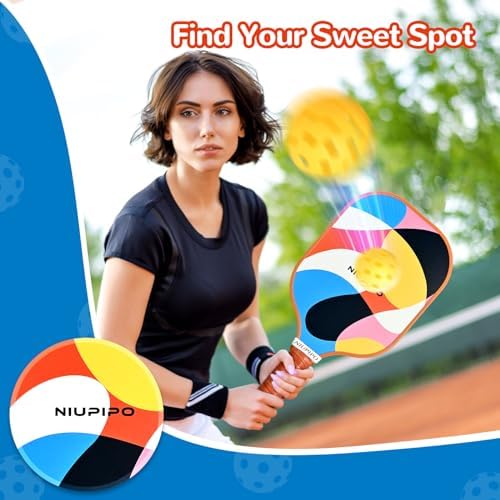 USAPA Approved Lightweight Pickleball Rackets for Casual Players | Durable Fiberglass Surface Picks with Polypropylene