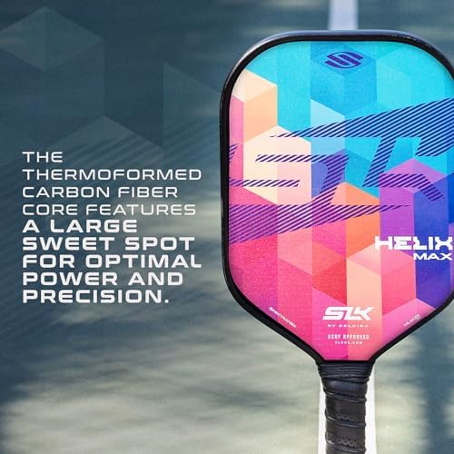Thermoformed Carbon Fiber Pickleball Paddles for Unmatched Control | Selkirk Sport SLK Helix Pro Pickleball Paddle | Se