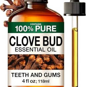 KUKKA Clove Essential Oils for Hair, Skin, Diffuser, and Aromatherapy USDA Organic | KUKKA Clove Essential Oils 4 Fl Oz