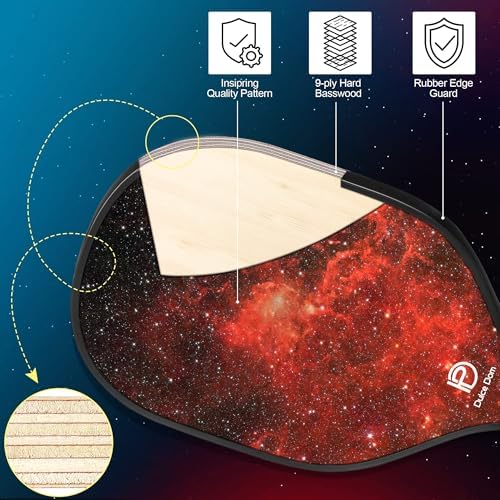 DULCE DOM USAPA Approved Fiberglass/Carbon Fiber Pickleball Paddles Set of 4 for Training | DULCE DOM 4 Indoor Outdoor