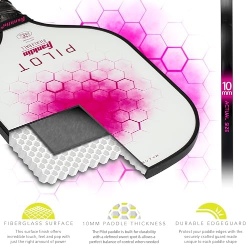 Franklin Sports Pilot Polypropylene Core Pickleball Paddle for Adults | Official USA Pickleball Paddle by Franklin Spor